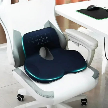 Seat Cushion with 2 Colour Options, Portable Chair Pad for Desk Chair, Home Seating and Everyday Sitting Comfort