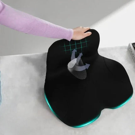 Seat Cushion with 2 Colour Options, Portable Chair Pad for Desk Chair, Home Seating and Everyday Sitting Comfort