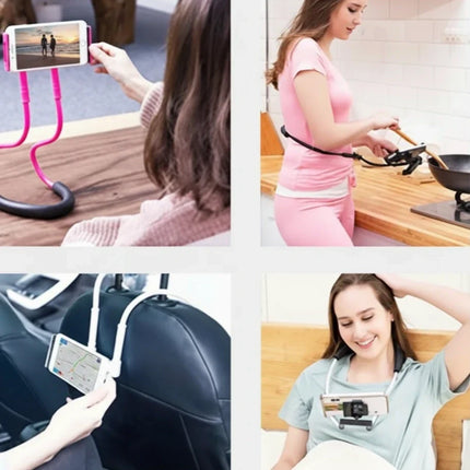 360 Degree Adjustable Phone Holder with Anti-Slip Base, 5 Colors, Hands-Free Stand for Video Watching and Calls
