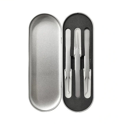 Blackhead Extractor Tool Kit, Stainless Steel Comedone Tweezers Set with Ultra-Fine Tips for At-Home Blemish Removal