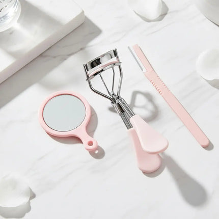 Eyebrow and Eyelash Grooming Kit for At Home Brow Shaping and Lash Care, Compact Beauty Tool Set for Daily Routines