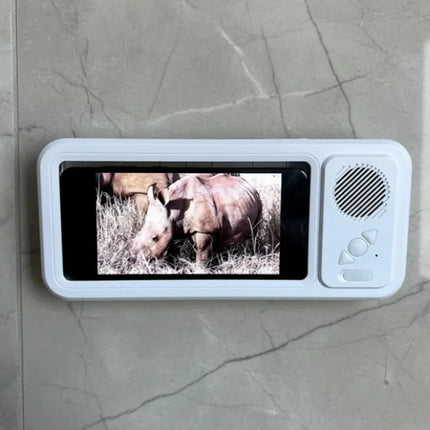 Waterproof Phone Holder with Bluetooth Speaker | Hands-Free Design for Outdoor Adventures