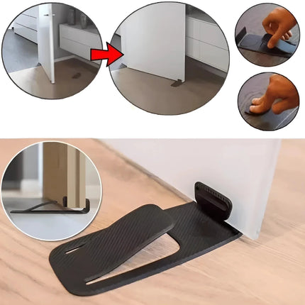 Foot Press Door Stopper, Self-Adhesive Hands-Free Door Holder with No Screws or Drilling for Home and Office