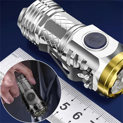 Multi-Mode Tactical LED Flashlight with Adjustable Brightness | Compact Design for Outdoor Adventures