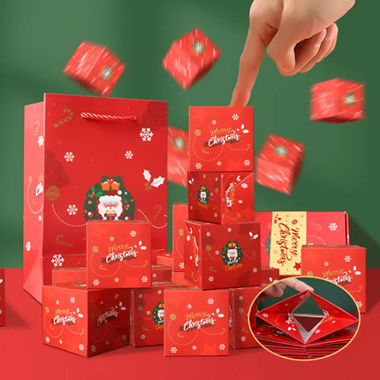 Christmas Money Box with a Fun Festive Design, Coin Saving Box in 2 Colors, Christmas Gift for Saving Up at Home
