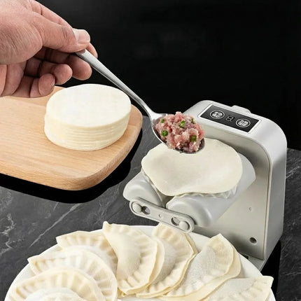 Automatic Dumpling Maker Press for Uniform Crimped Dumplings, Countertop Kitchen Tool for Family Cooking