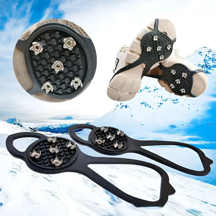 Universal Anti-Slip Ice Cleats with Reinforced Traction | Durable Winter Footwear for Safe Walking
