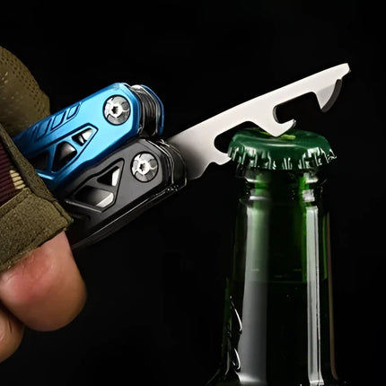 18-in-1 Hammer Multitool with Belt Sheath, Compact Tool with Screwdrivers and Bottle Opener for Home Repairs, Camping