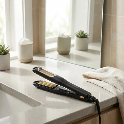 Volume-Boost Hair Crimper with Adjustable Temperature | Versatile Tool for Effortless Waves