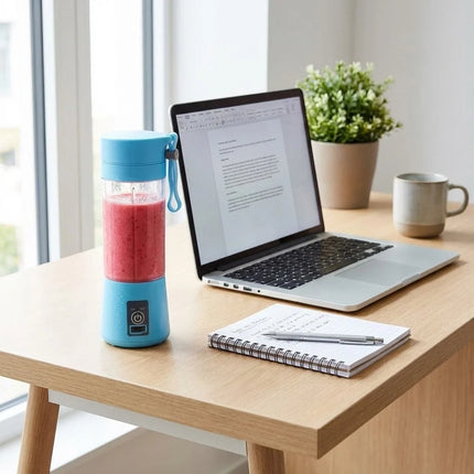 Portable Blender with Rechargeable Battery and Stainless Steel Blades for Smoothies at Home and the Gym