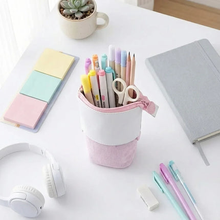 Pop-Up Desk Organizer with Adjustable Compartments | Compact Storage for Easy Access