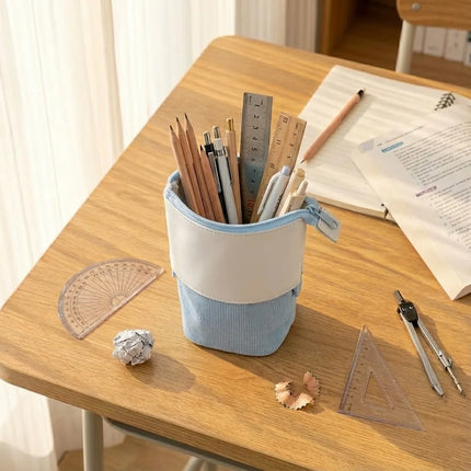 Pop-Up Desk Organizer with Adjustable Compartments | Compact Storage for Easy Access