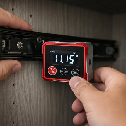 Laser Level with Digital Angle Display, Magnetic Dual Line Laser for TV Mounting, Picture Hanging and Shelves
