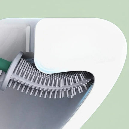 Silicone Toilet Brush with Ergonomic Handle | Easy Cleaning for Hygiene
