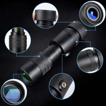 Monocular Telescope for Smartphones with Adjustable Tripod | Compact Design for Clear Viewing