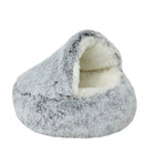 Covered Dog Bed, Round Calming Dog Cave Bed for Small and Medium Dogs – image 10