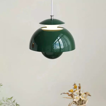 Kitchen Island Pendant Light, Nordic Retro Dining Room Light Fixture, Metal Dome Hanging Lamp for Bedroom and Office_11