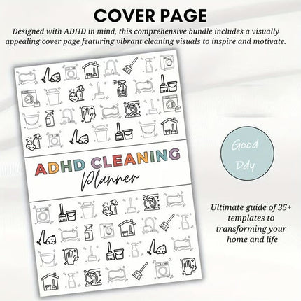 ADHD Cleaning Planner Book, ADHD Planner for Chore List – image 5