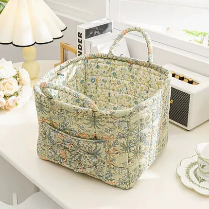 Laundry Baskets, Woven Fabric Storage Basket with Handles – image 5