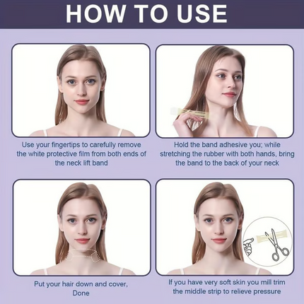 Face Tape for Neck and Jawline, Invisible Face Lift Tape – image 5