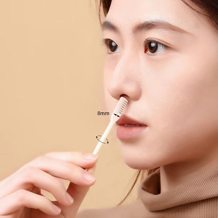 Nose Hair Trimmer for Men and Women, Stainless Steel Nasal Trimmer with Safety Guard, Rotary Nose Trimmer