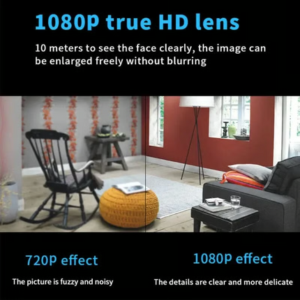 Home Security Camera, Mini Wireless Security Camera with Night Vision, WiFi Camera for Pet and Baby Monitor