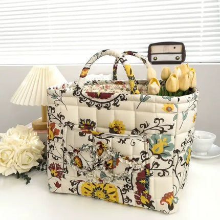 Laundry Baskets, Woven Fabric Storage Basket with Handles, Woven Basket for Toy Organizer and Kids Toy Storage – image 12
