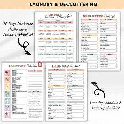 ADHD Cleaning Planner Book, Cleaning Schedule with Weekly Cleaning Checklist – image 8