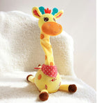 Interactive Stuffed Animal, Singing Plush Toy Giraffe That Dances and Repeats, Giraffe Stuffed Animal with 60 Songs