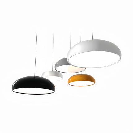 Modern Metal Pendant Light with Sculptural Dome Design | Customizable Ambience for Dining and Living Spaces