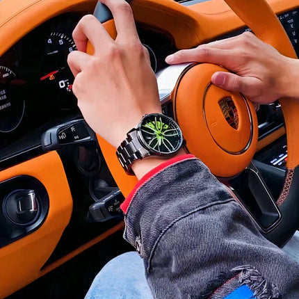 Quartz Wrist Watch, Casual Quartz Movement Watch in Green, Red or Yellow, Colorful Timepiece for Everyday Wear
