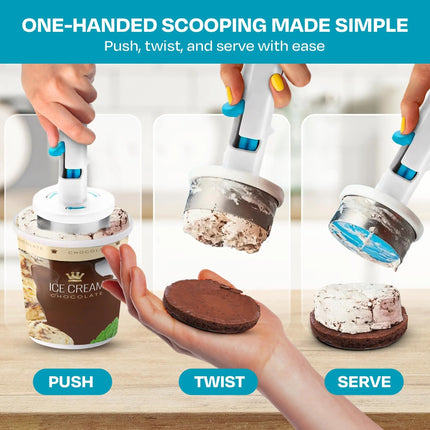 Ice Cream Scoops, Ice Cream Cookie Sandwich Scoop for Homemade Ice Cream Sandwiches – image 4