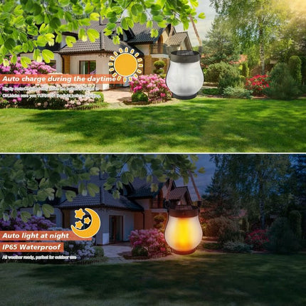 Solar Light Lanterns, Outdoor Lanterns with Flickering Flame for Garden Decor – image 8