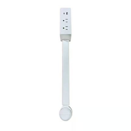 Wall Outlet Extender with USB C, Electrical Outlet Extender with Phone Shelf, Rotating Outlet Adapter with 2 AC Outlets
