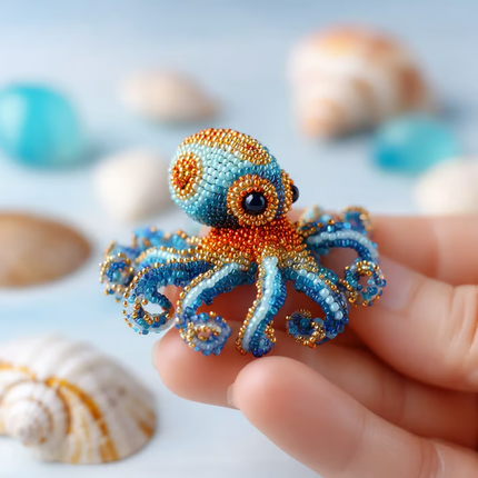 Beading Kit, 3D Beaded Animals Kit with Glass Seed Beads and Beading Wire