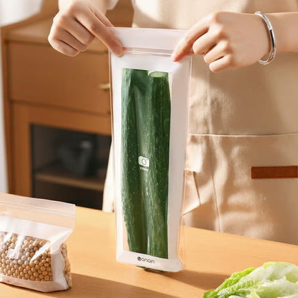 Reusable Zip Lock Bags, Meal Prep Bags and Fridge Organizer – image 9