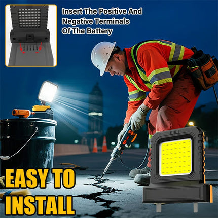 Outdoor Flood Light, Bright Workshop Light for Job Sites