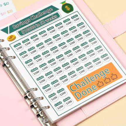 100 Envelope Savings Challenge Book, A5 Binder with Budget Envelopes – image 7