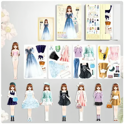 Magnetic Paper Dolls Dress Up Game for Kids 3-12, Magnetic Dress Up Doll