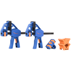Woodworking Clamps 2 Pack, Quick Release One Hand Wood Clamp for Gluing, Woodworking Tools for DIY