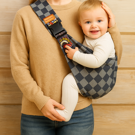 Infant Sling Carrier with Adjustable Design for Easy Carry | Comfortable Hands-Free Solution for Parents