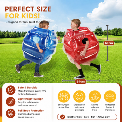 Inflatable Bumper Ball Suit for Kids with Durable Design | Fun Outdoor Play for Active Bumping Games