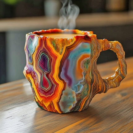 Insulated Crystal Mug with Unique Handcrafted Design | Elegant Drinkware for Coffee and Tea Lovers