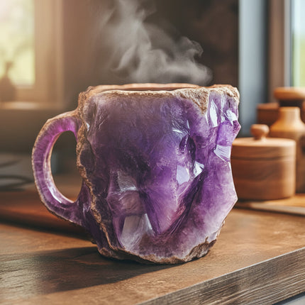 Insulated Crystal Mug with Unique Handcrafted Design | Elegant Drinkware for Coffee and Tea Lovers