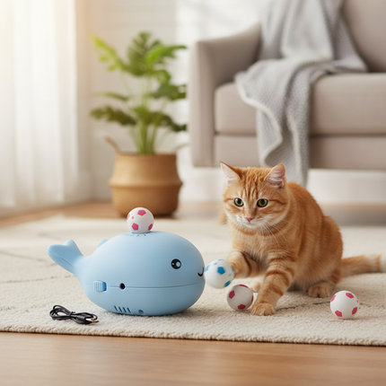 Interactive Electric Cat Toy with Floating Ball | Engaging Indoor Play for Active Cats