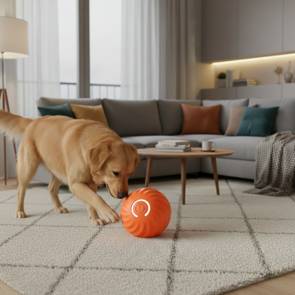 Smart Interactive Dog Ball with Obstacle Avoidance Technology | Durable Rechargeable Toy for Engaging Playtime