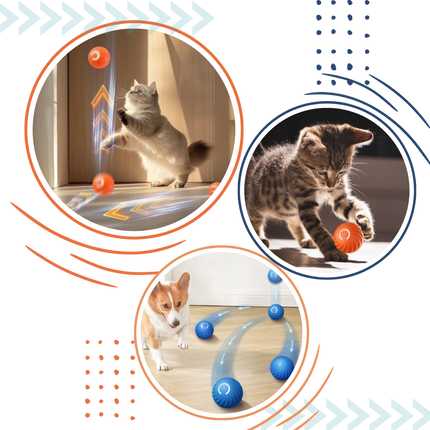 Smart Interactive Dog Ball with Obstacle Avoidance Technology | Durable Rechargeable Toy for Engaging Playtime