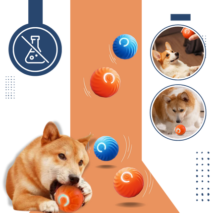 Smart Interactive Dog Ball with Obstacle Avoidance Technology | Durable Rechargeable Toy for Engaging Playtime