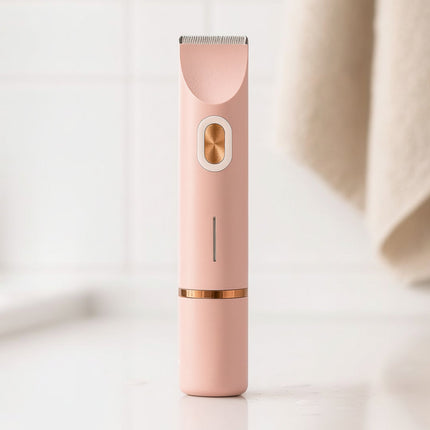 Electric Women's Shaver with Waterproof Design & Dual Attachments | Safe Hair Removal for Sensitive Skin and Versatile Grooming
