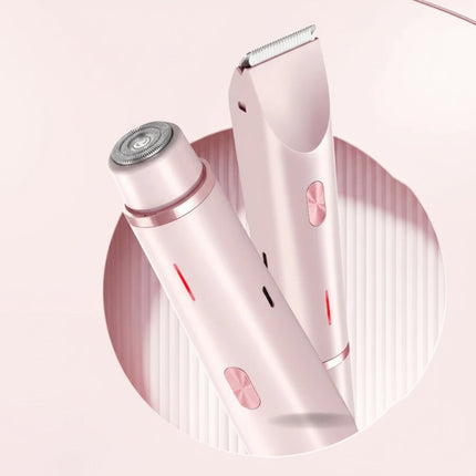 Electric Women's Shaver with Waterproof Design & Dual Attachments | Safe Hair Removal for Sensitive Skin and Versatile Grooming